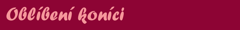 oblíbení koníci copy